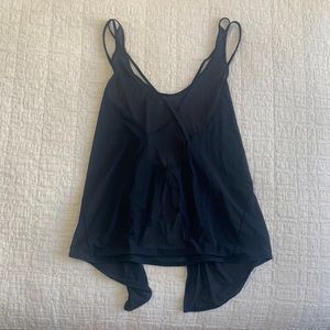 Lululemon sheer open back top navy